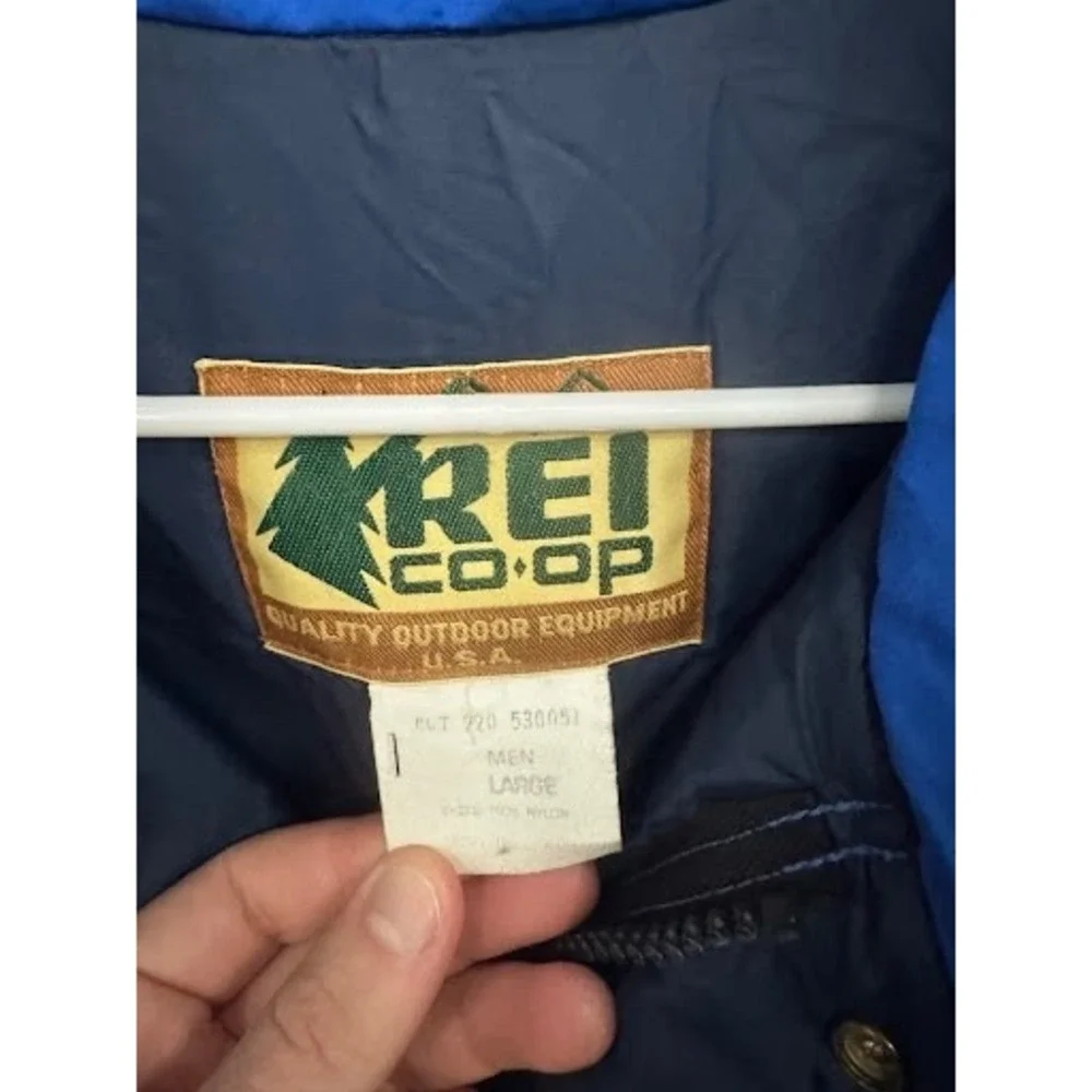 Vintage REI Gore-Tex Parka Mens Large Royal Blue Thinsulate Insulated Jacket
